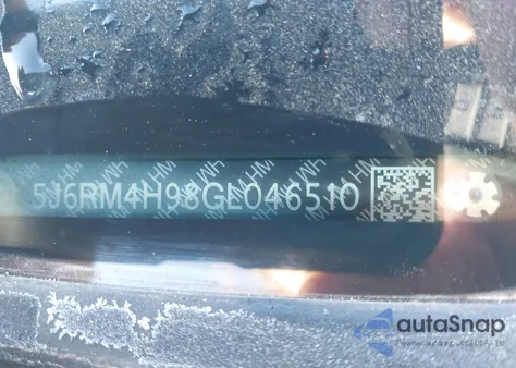 2016 Honda Cr-V Touring z USA, uszkodzony, nr VIN 5J6RM4H98GL046510